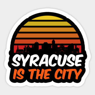 Syracuse is the city Sticker